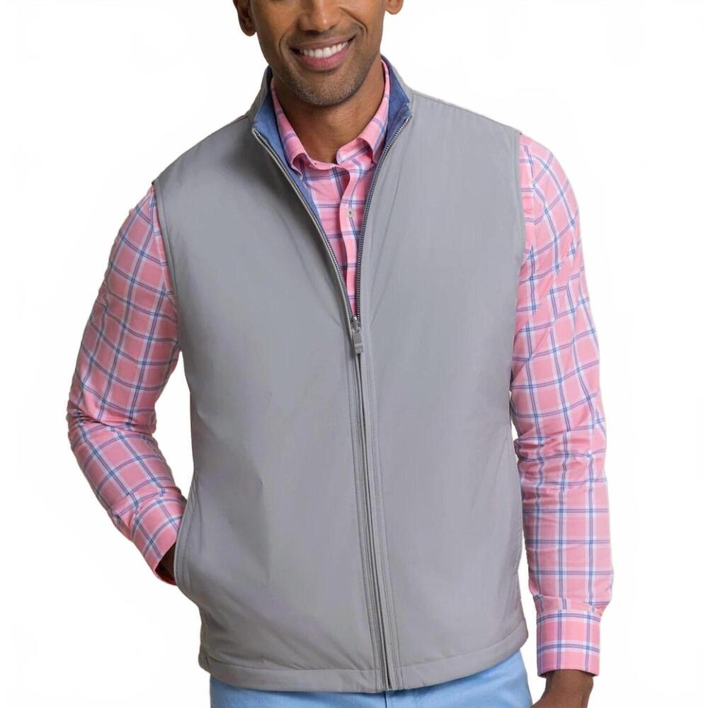NEW SOUTHERN TIDE harbor reversible vest in steel